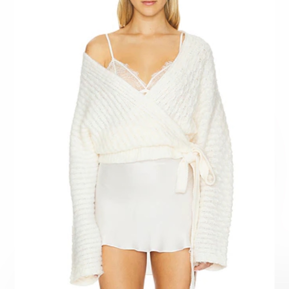 Free People Over You Cardigan Evening Cream Size X-Small - Picture 12 of 12
